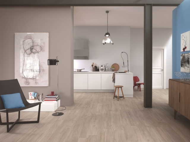 tiling-imitation-parquet-kitchen-open-living room tile imitation parquet