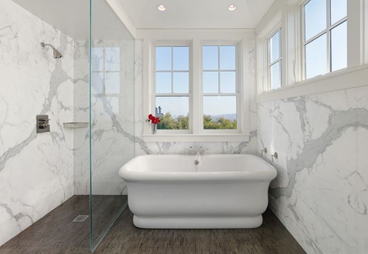 tile wall bathroom contemporary style