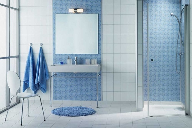 tile-bathroom-mosaic-wall-light-blue-mirrors-washbasin-white tiles bathroom