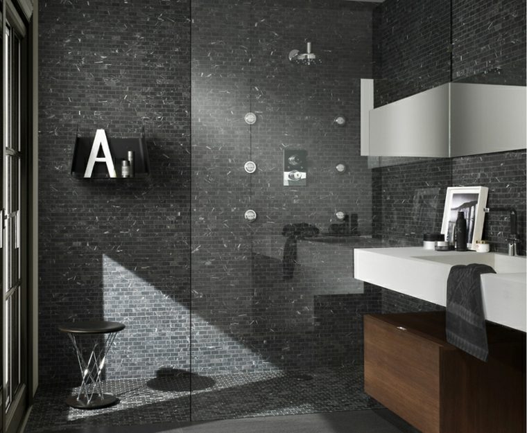 bathroom tiles at l'italienne