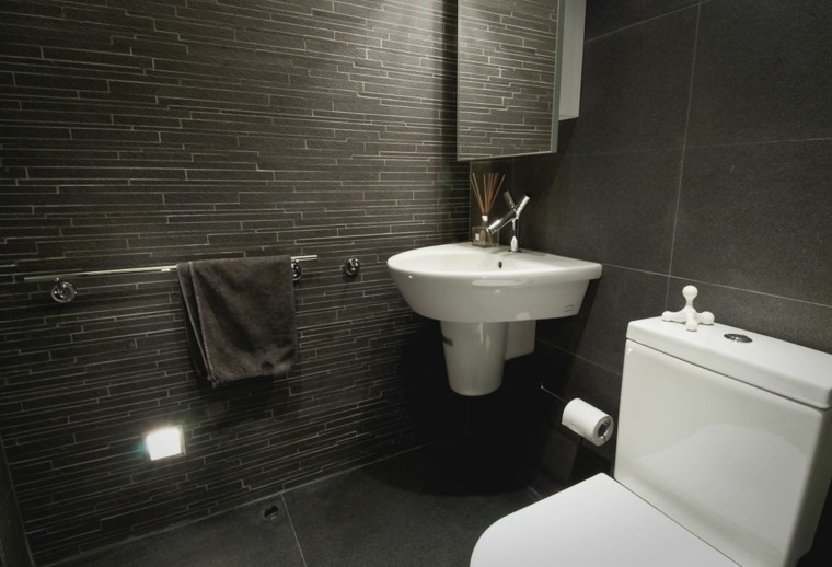 slate tile deco bathroom black