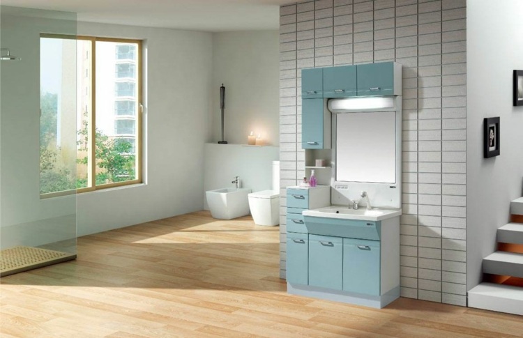 bathroom tile imitation light wood