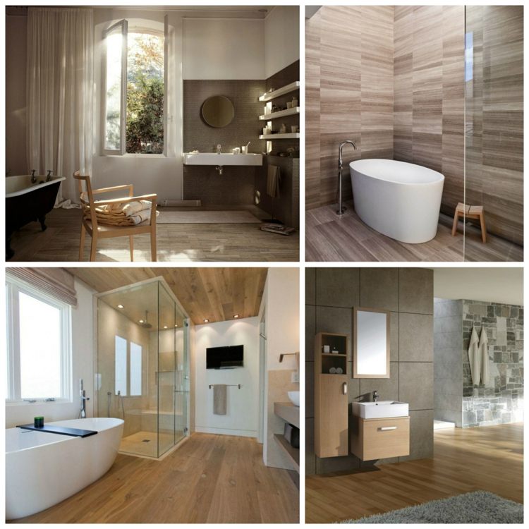 bathroom tile imitation wood ideas