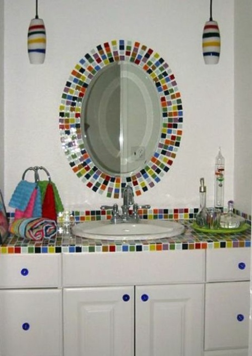 bathroom tile washbasin