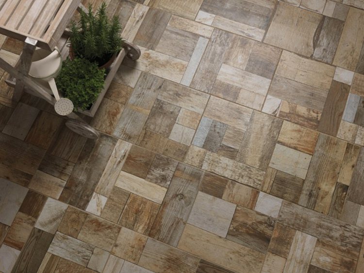 parquet effect terrace tile Ceramica Rondine