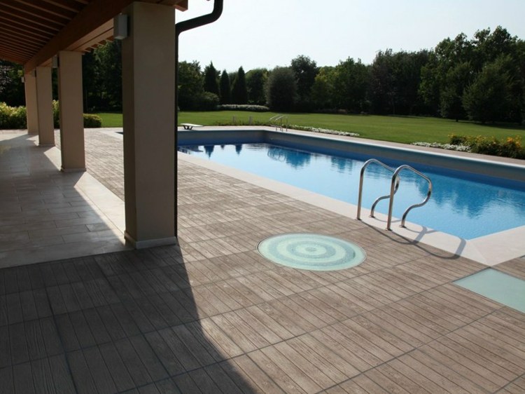 modern terrace tile pool Maspe