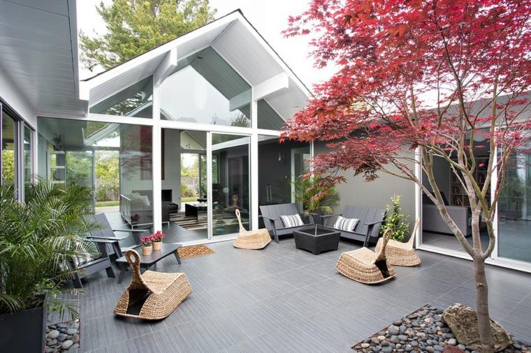 tiled floor terrace outdoor coating