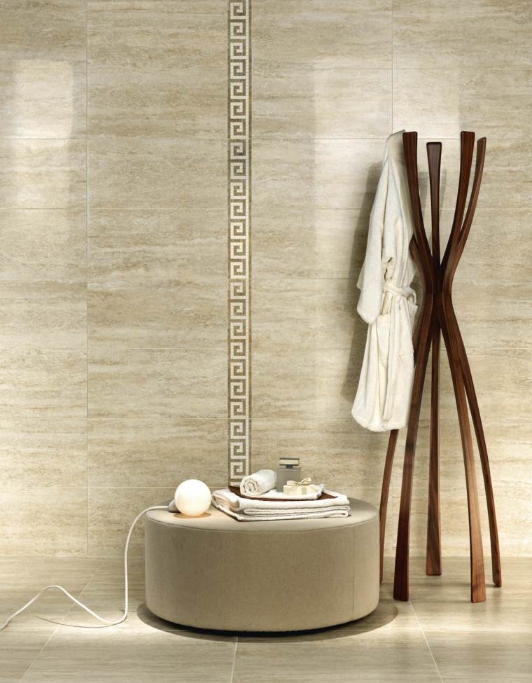 travertine stone Italian bathrooms