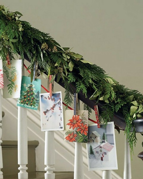 Christmas deco stairs cards