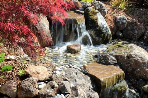 Japanese deco waterfall