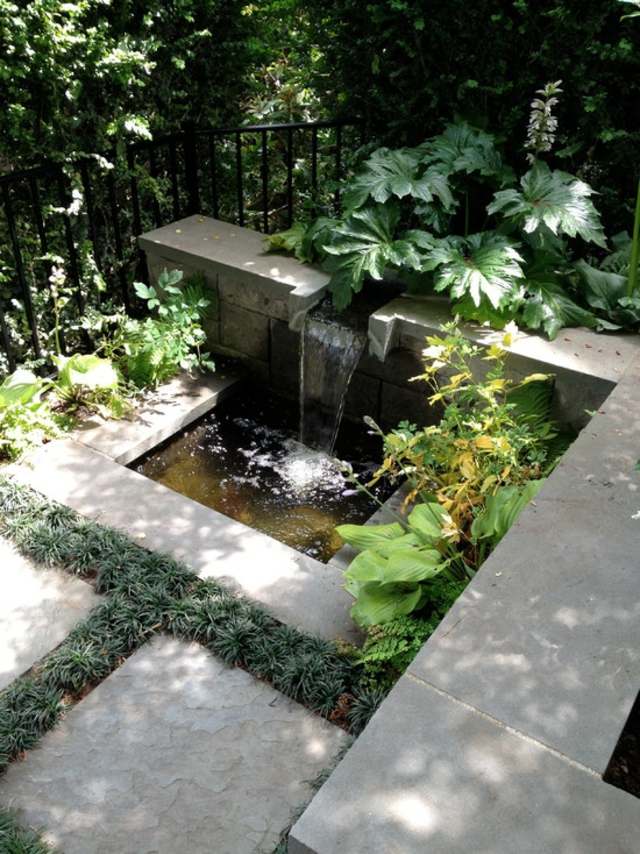 waterfall'eau jardin