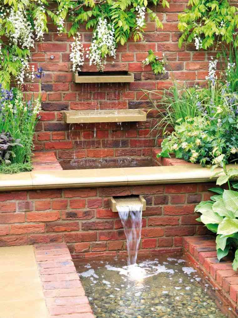 waterfall garden'eau murale