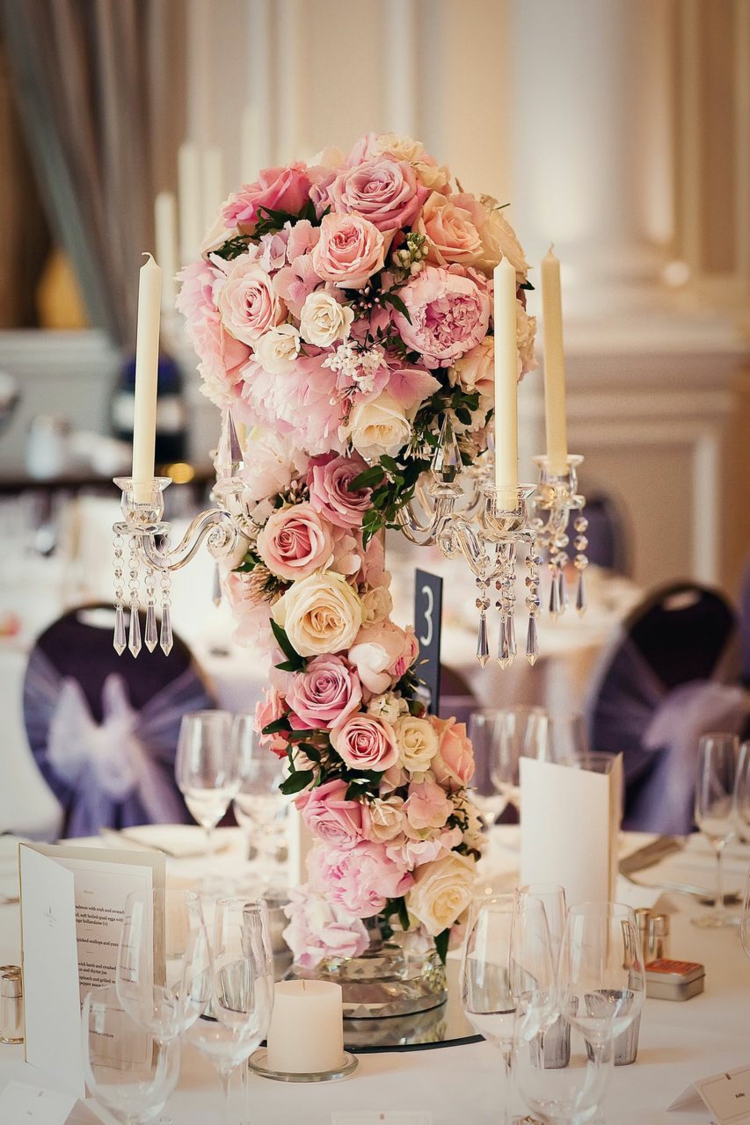 elegant wedding centerpiece