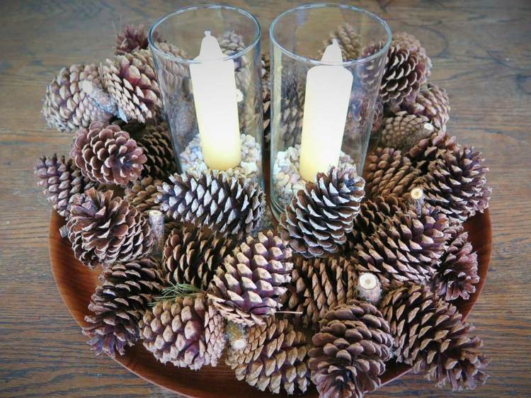 pinecone centerpiece