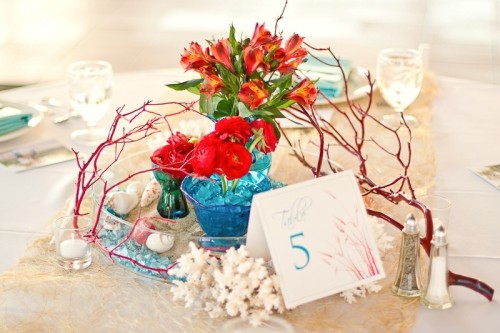 strand tema centerpiece