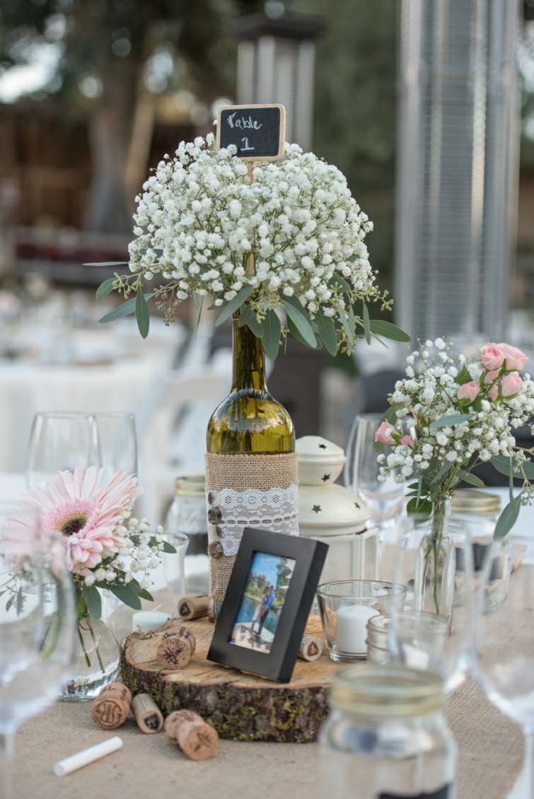 center wedding deco table