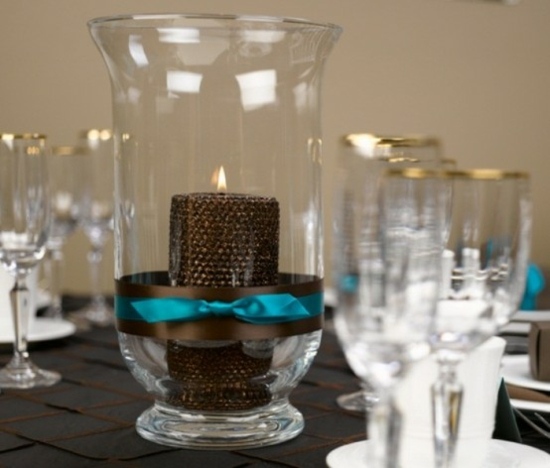 elegant winter table center