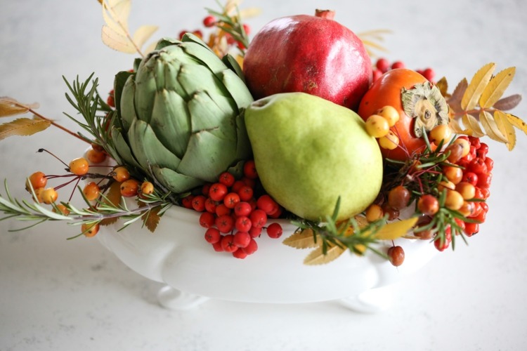 center table elegant vegetables