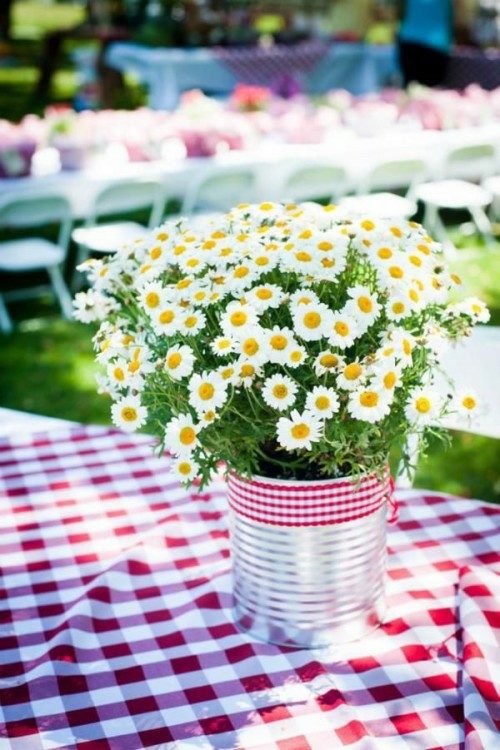 center outdoor table