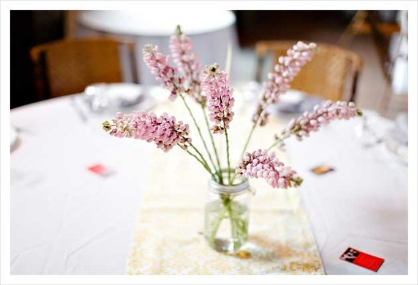 center wedding table deco