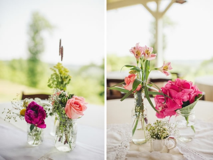 centerpiece bryllup blomster deco