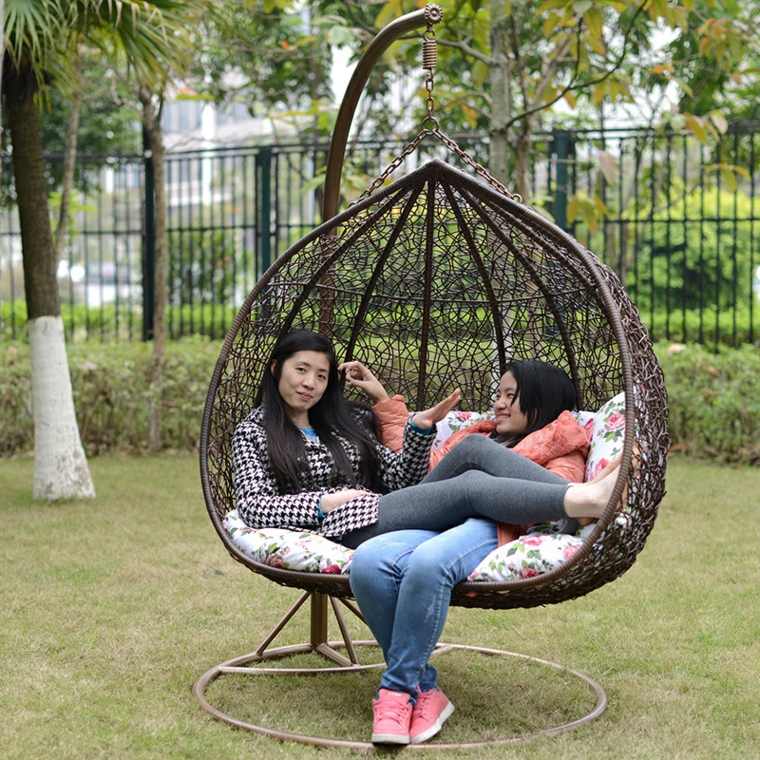 bamboo chair garden swing