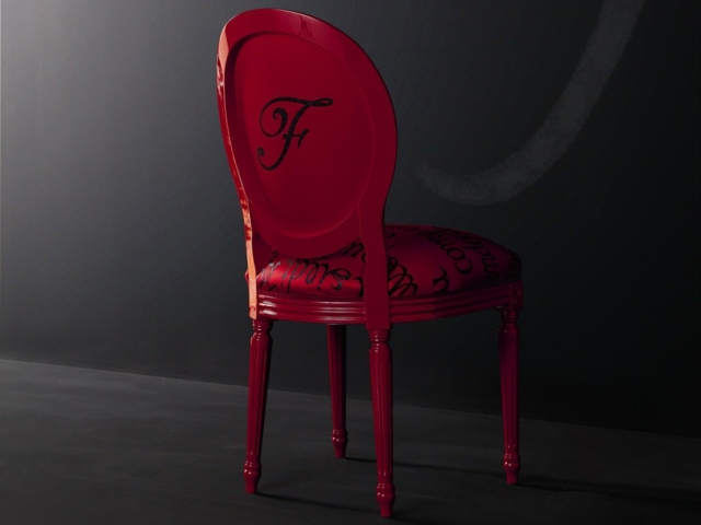 pink medallion chair