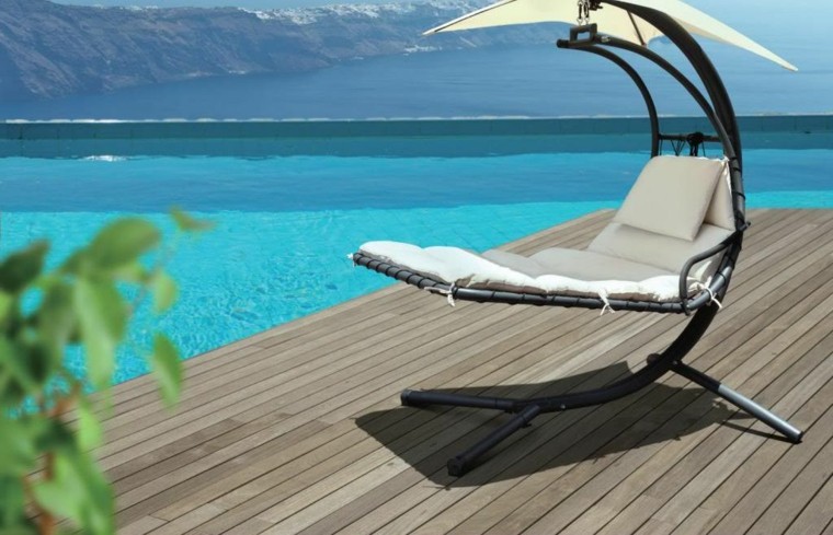 sun lounger pool hanging chairs