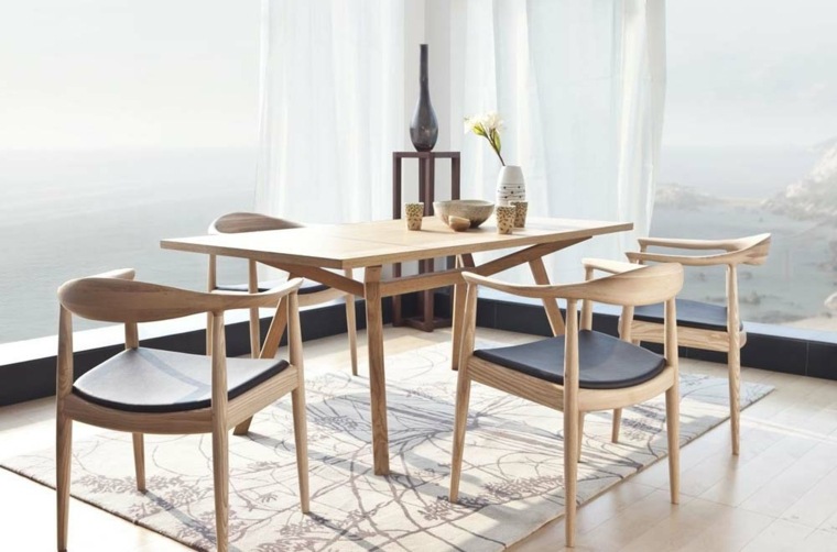 Skandinavisk stol modern rektangulär bordsskiva