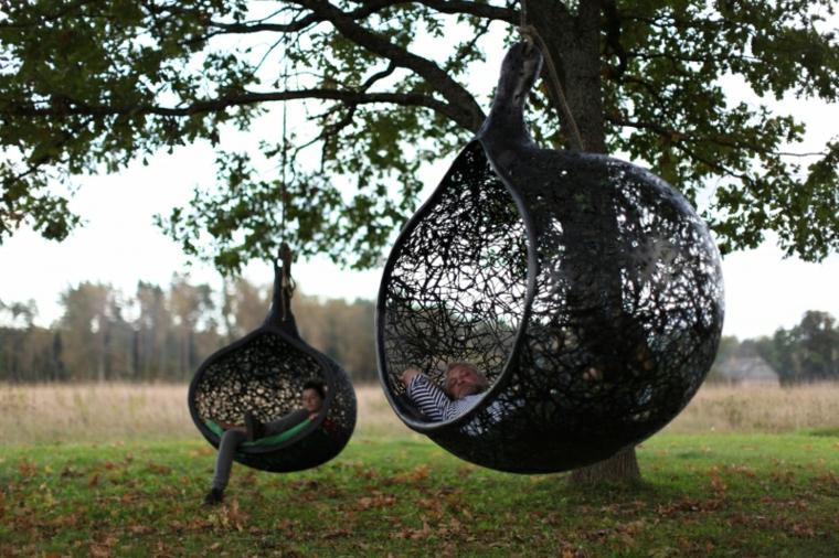 hanging chair garden interior design modern furniture modern manu nest king maffam