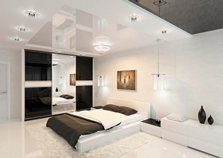 bedroom design black white