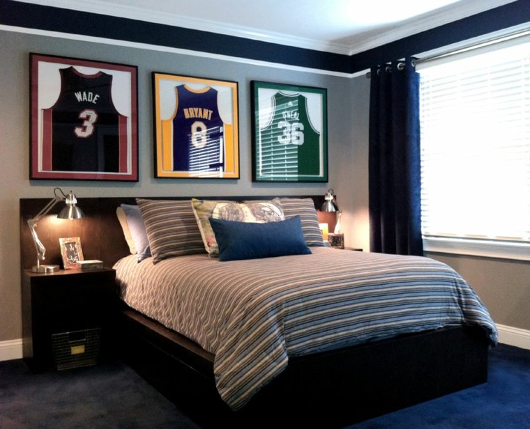 bedroom black accents colors