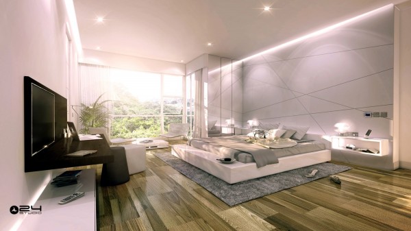 vast ultra modern bedroom