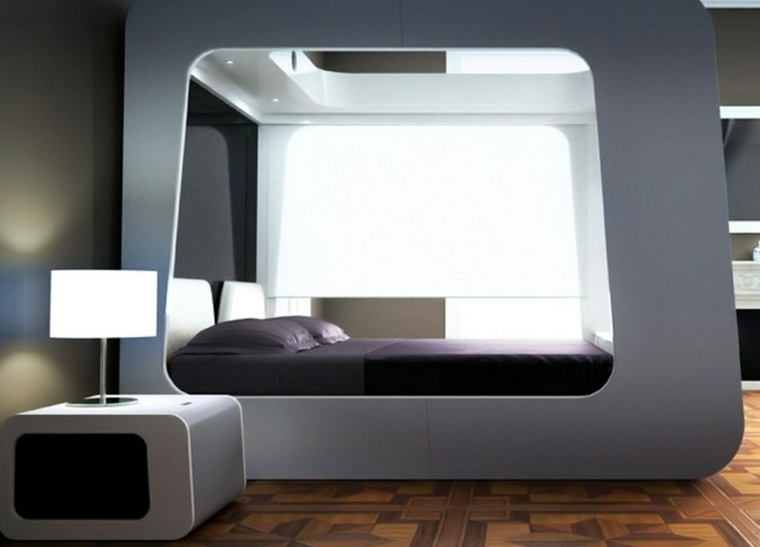bedroom interior design bed futuristic