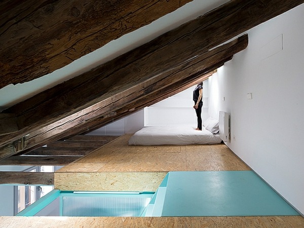 sovrum loft mezzanine