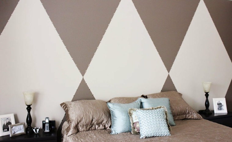 deco vägg sovrum diy deco idé minimalistisk