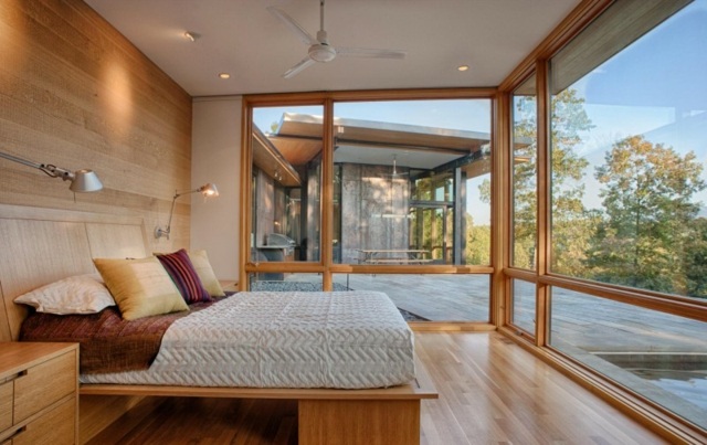 all-wood bedroom