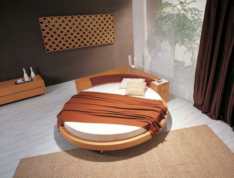 room zen atmosphere round bed