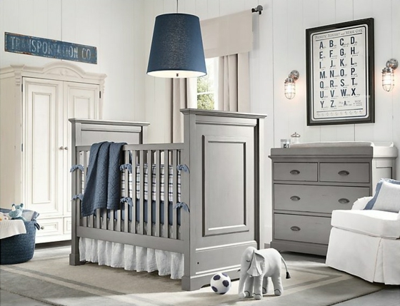 blue gray baby room