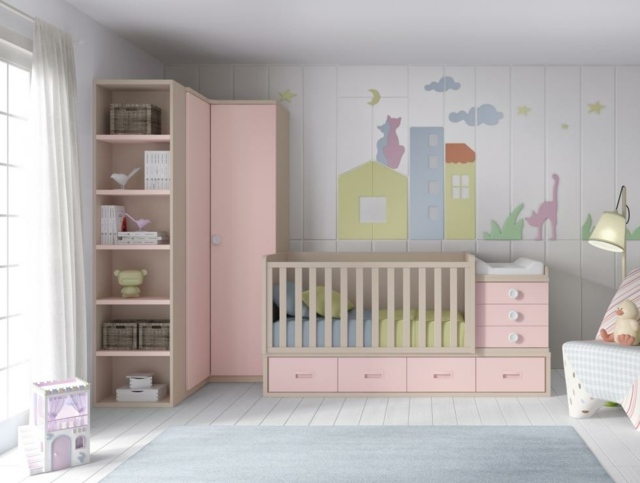 pale pink baby room