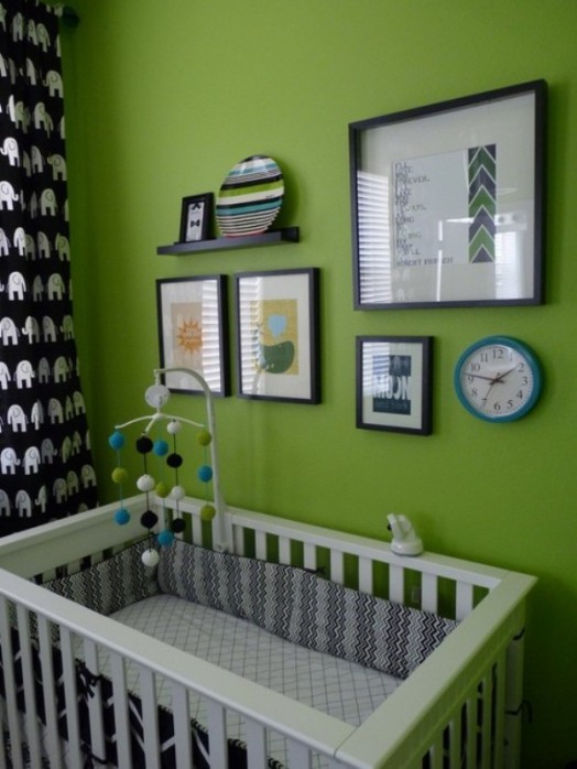 Kid S Room In Green For A Zen Atmosphere A Spicy Boy