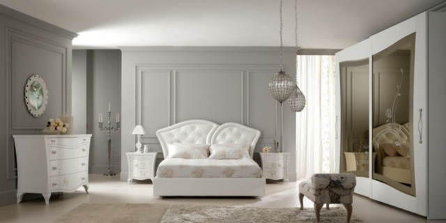 classic white design bedroom