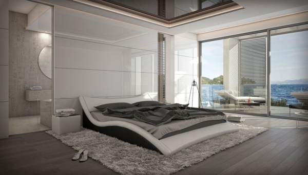 white room design bed