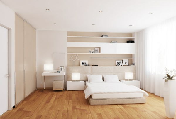 white room wooden floor