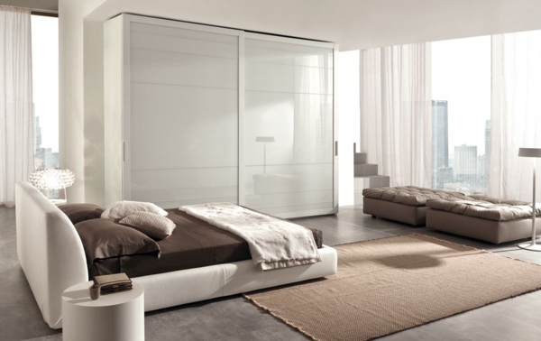 white room design large wardrobe