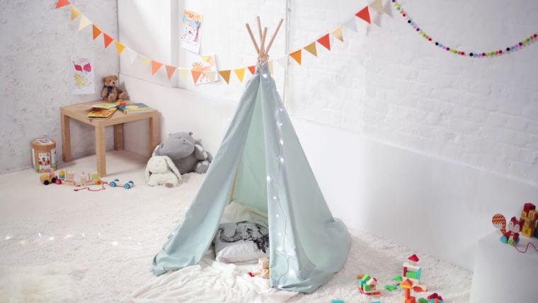 boheme chic room dekoration dreng teepee