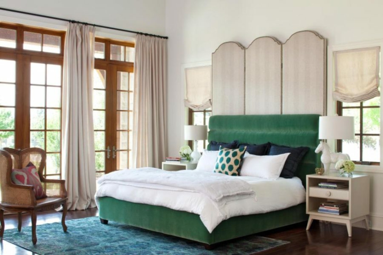 chic green white wood room by Andrea Schumacher