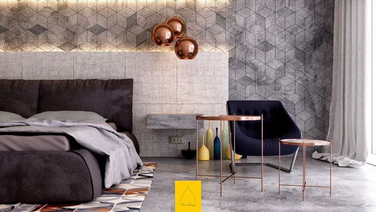 deco contemporary room geometric patterns