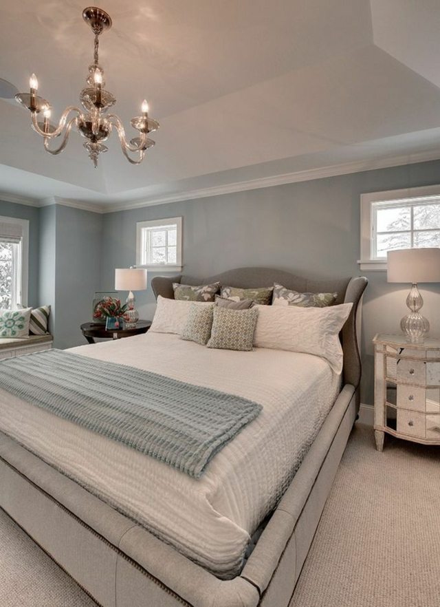 pale blue bedroom