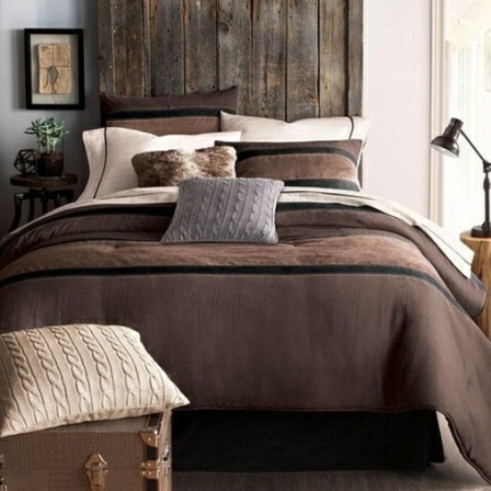 bedroom deco brown beige